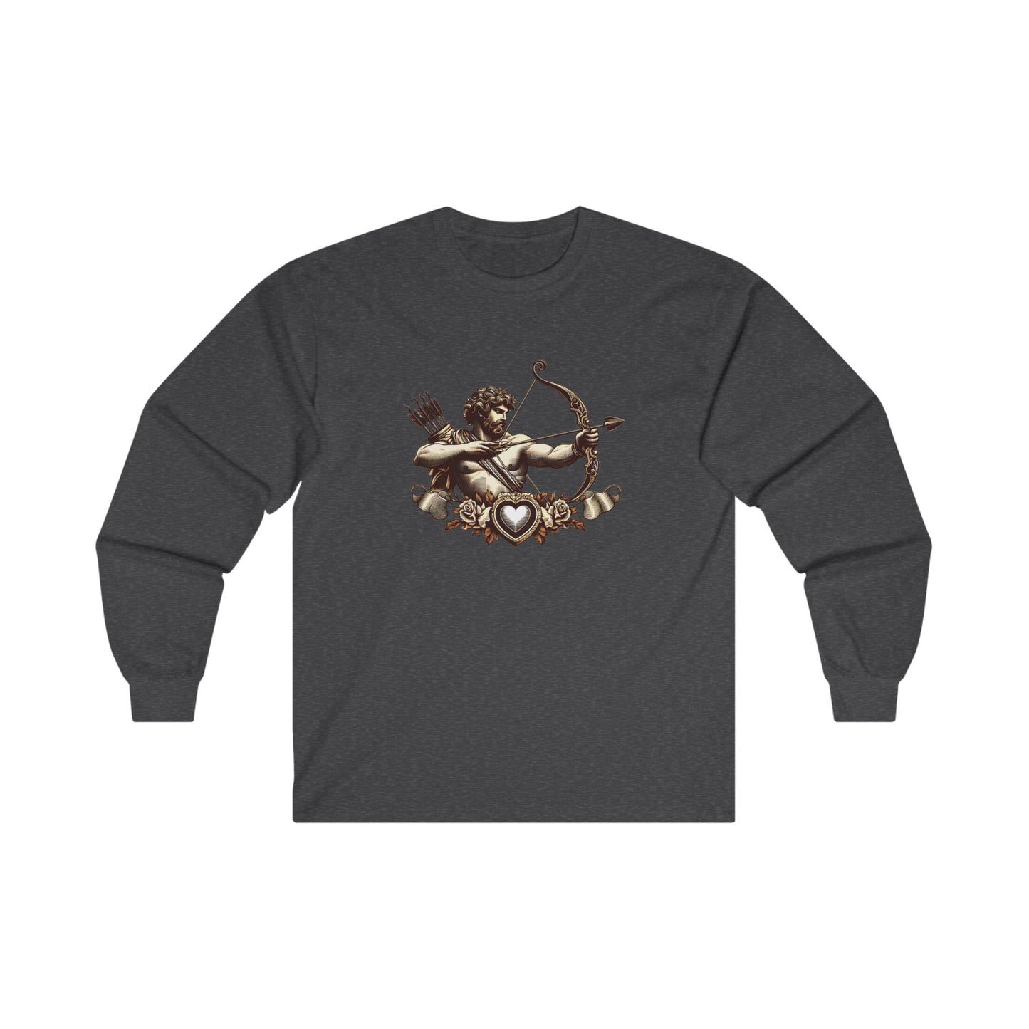 Unisex Ultra Cotton Long Sleeve Tee with Armor Design