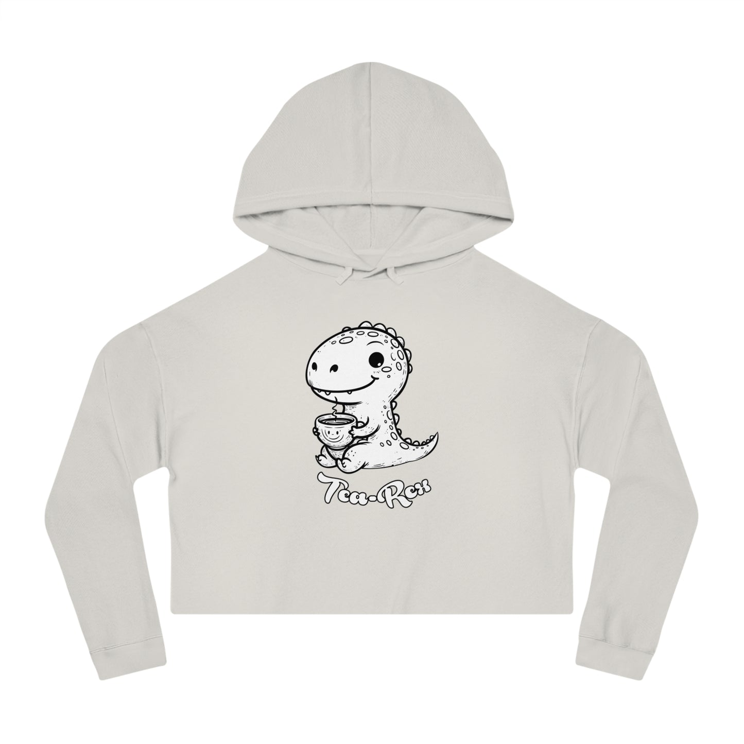 Cropped Hoodie - Cute Baby T-Rex