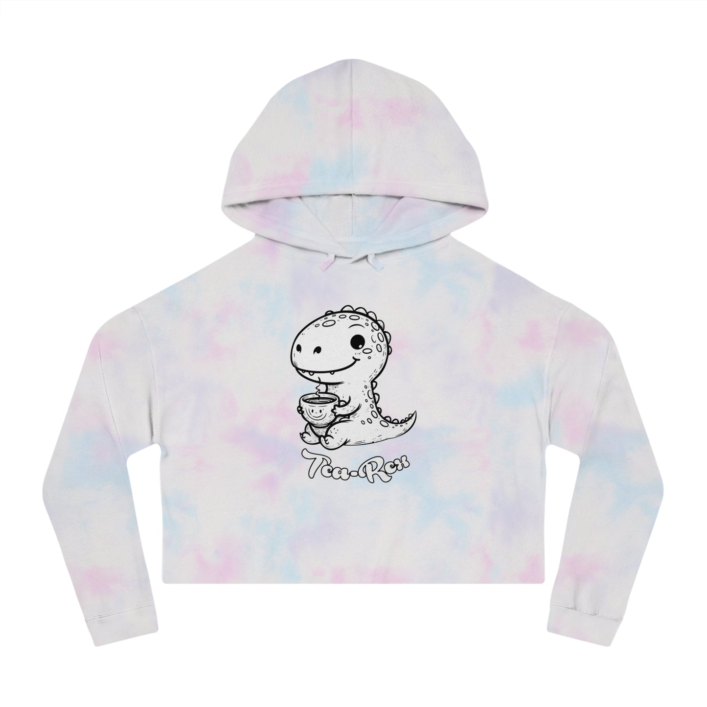 Cropped Hoodie - Cute Baby T-Rex