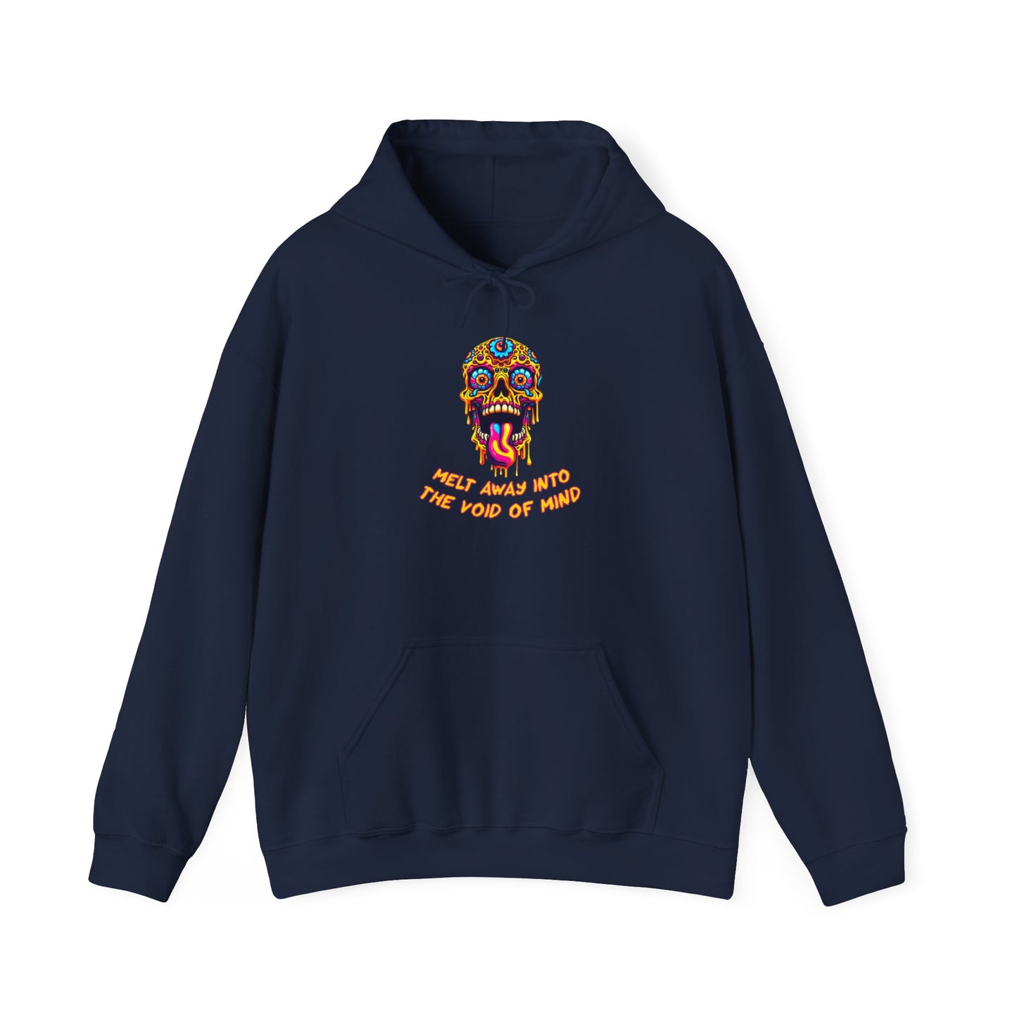 Psychedelic Melting Skull Hoodie