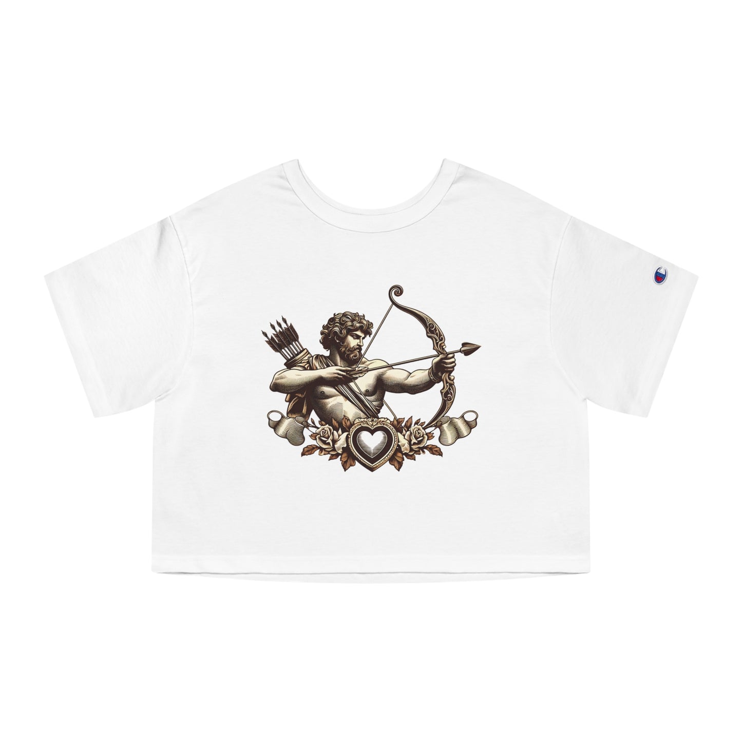 Champion Women's Heritage Cropped T-Shirt with Armor Design