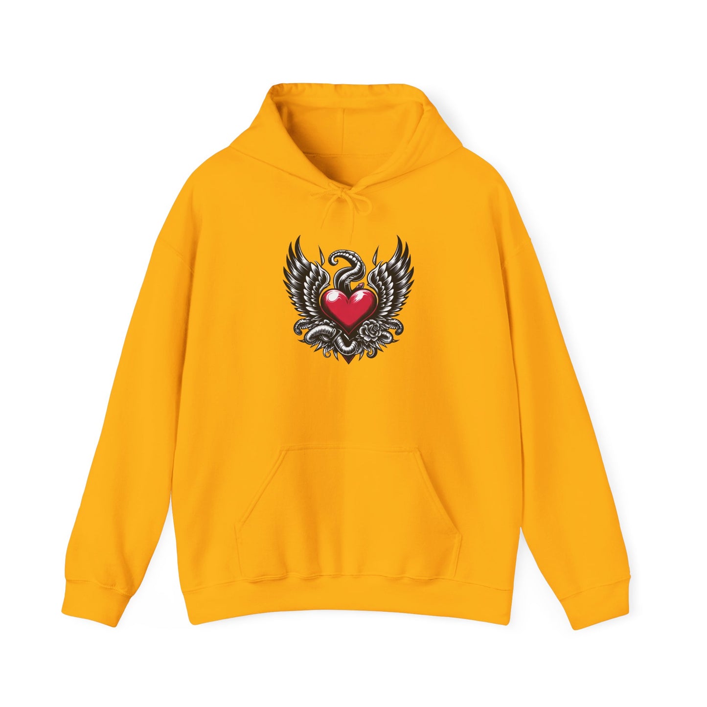 Unisex Heavy Blend™ Hooded Sweatshirt with Flying Heart