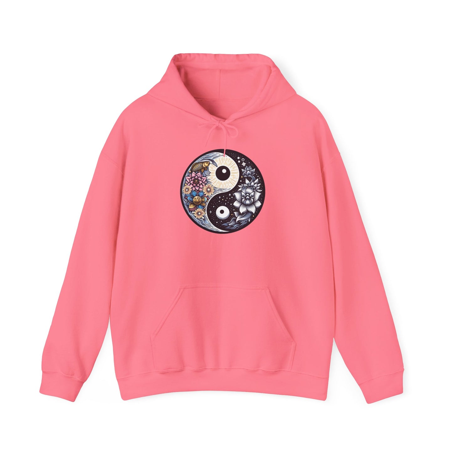 Unisex Heavy Blend™ Hooded Sweatshirt with Yin Yang Design