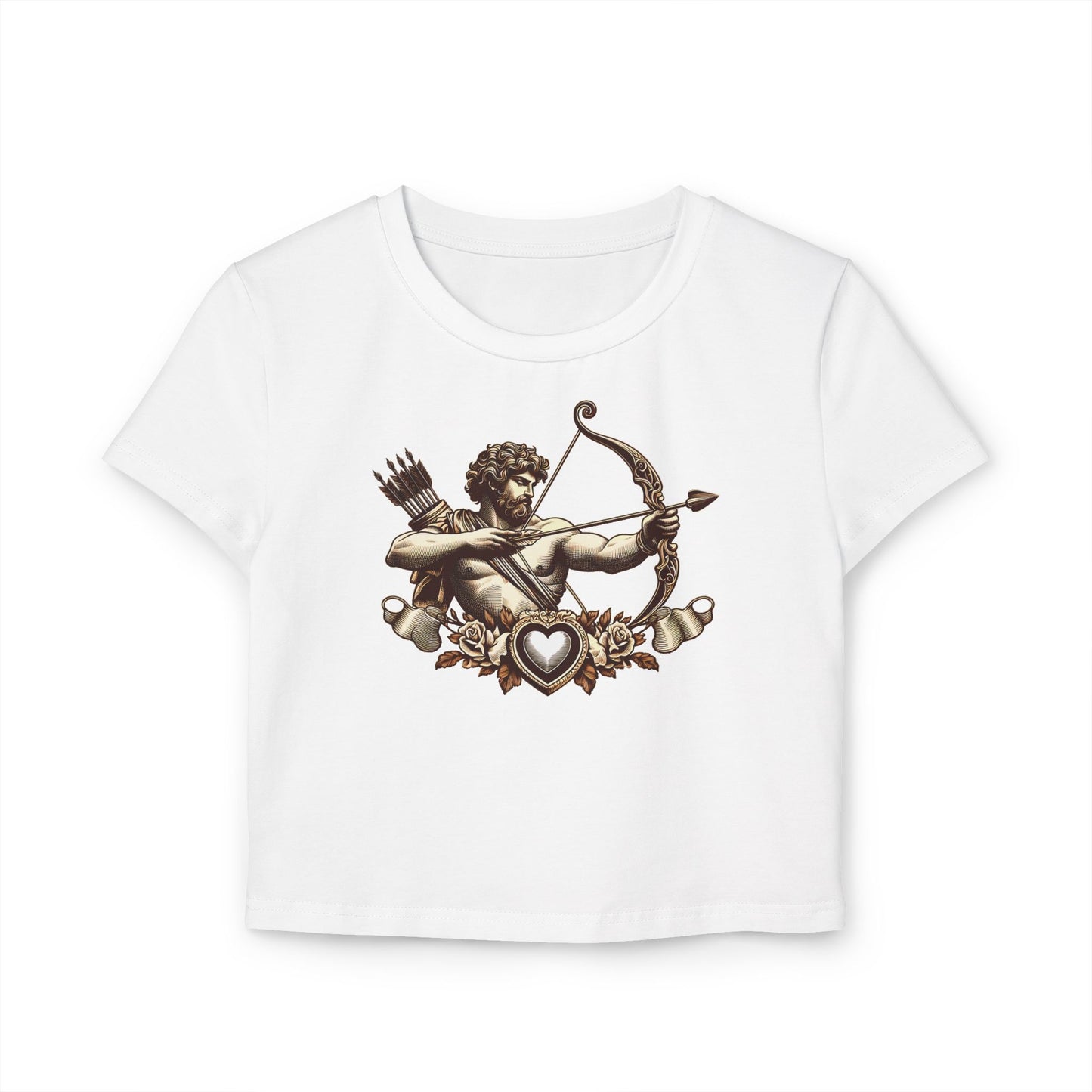 Women's Baby Tee with Armor Design