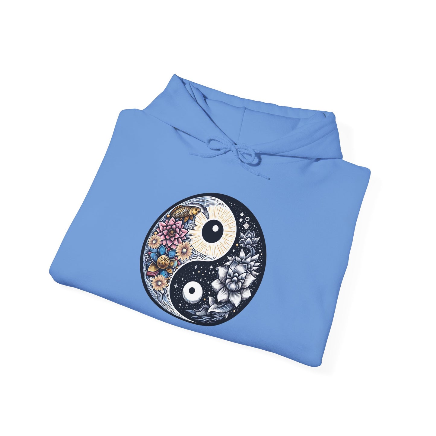 Unisex Heavy Blend™ Hooded Sweatshirt with Yin Yang Design