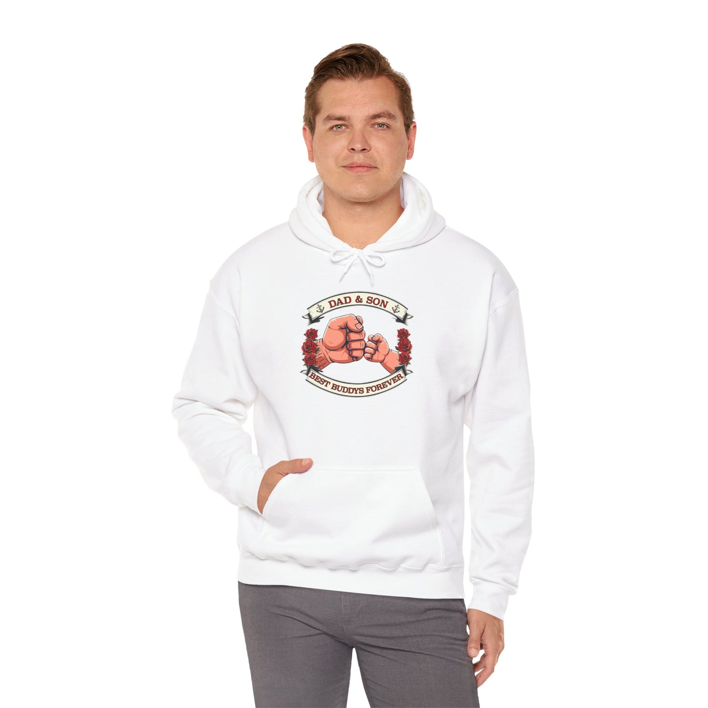 Father-Son Fist Bump Hoodie