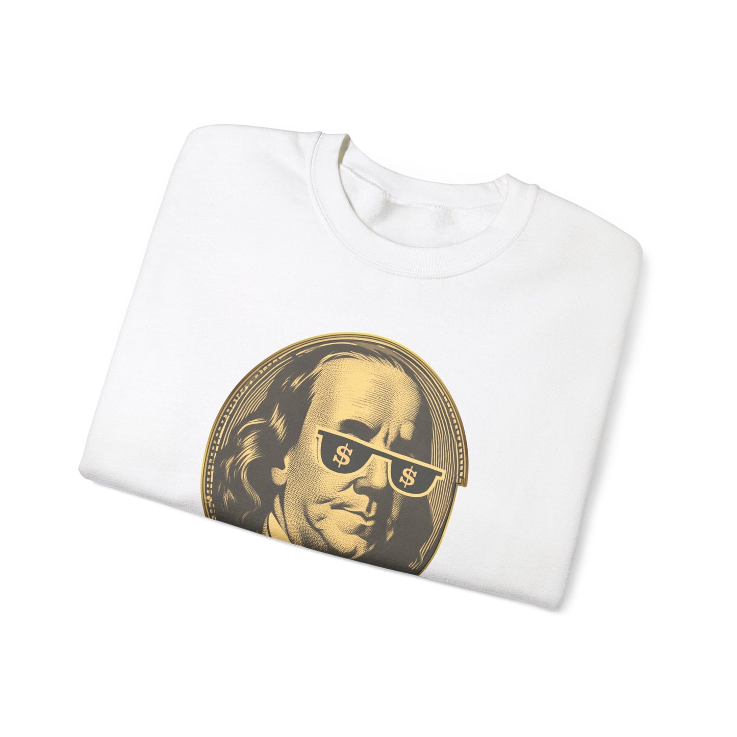 Gold Trust Unisex Sweatshirt with Benjamin Franklin