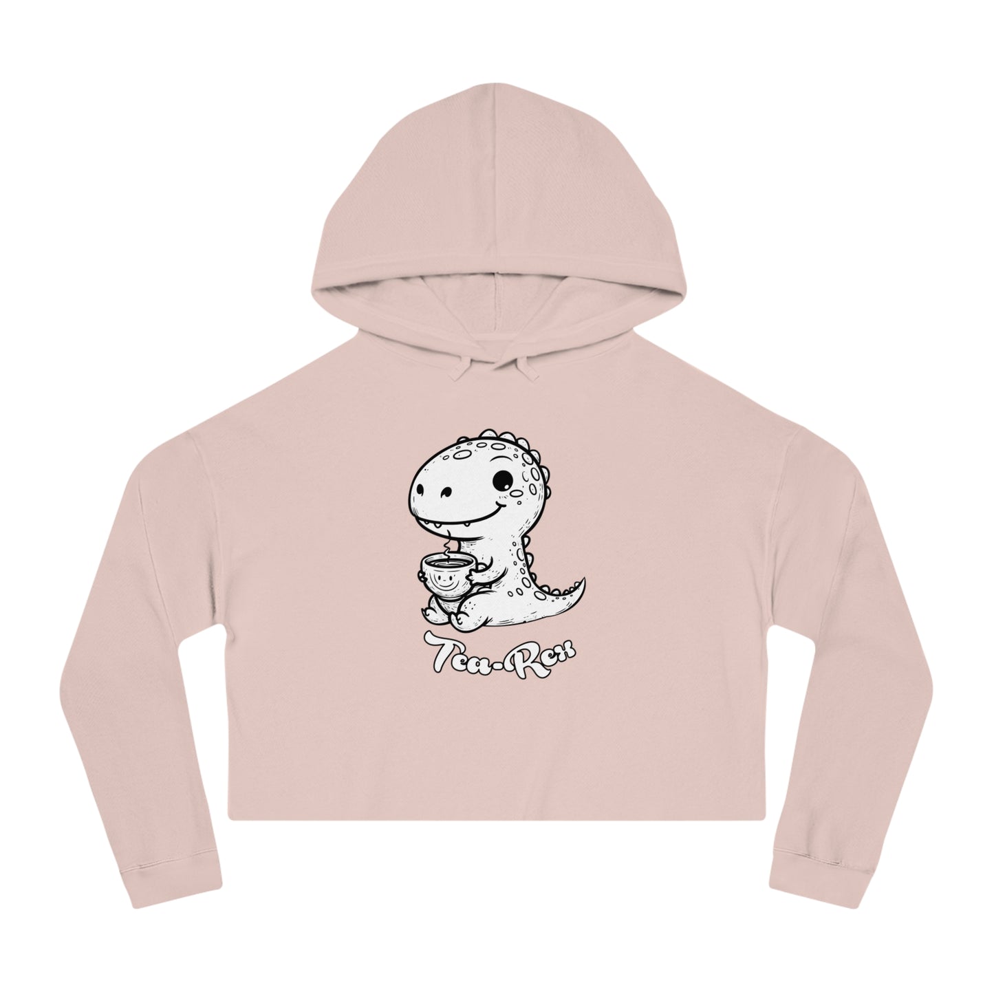 Cropped Hoodie - Cute Baby T-Rex