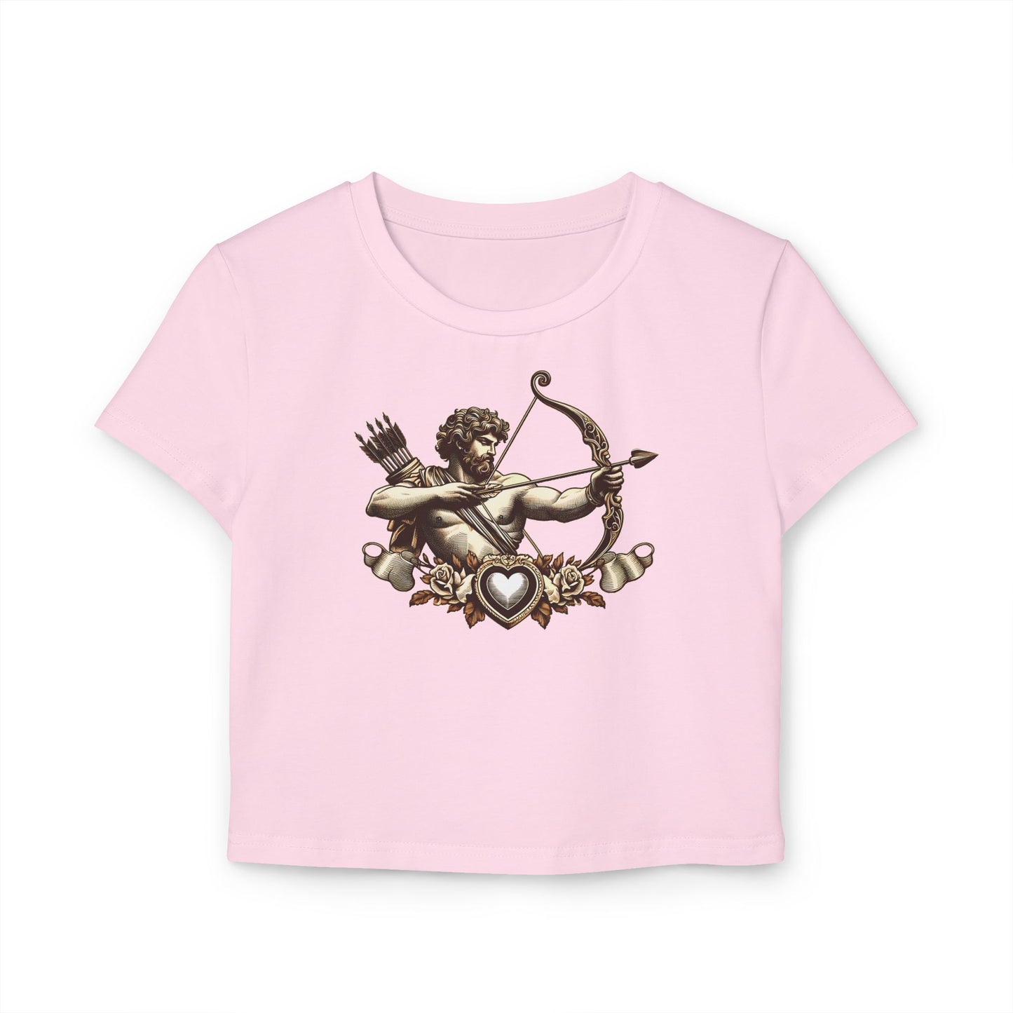 Women's Baby Tee with Armor Design