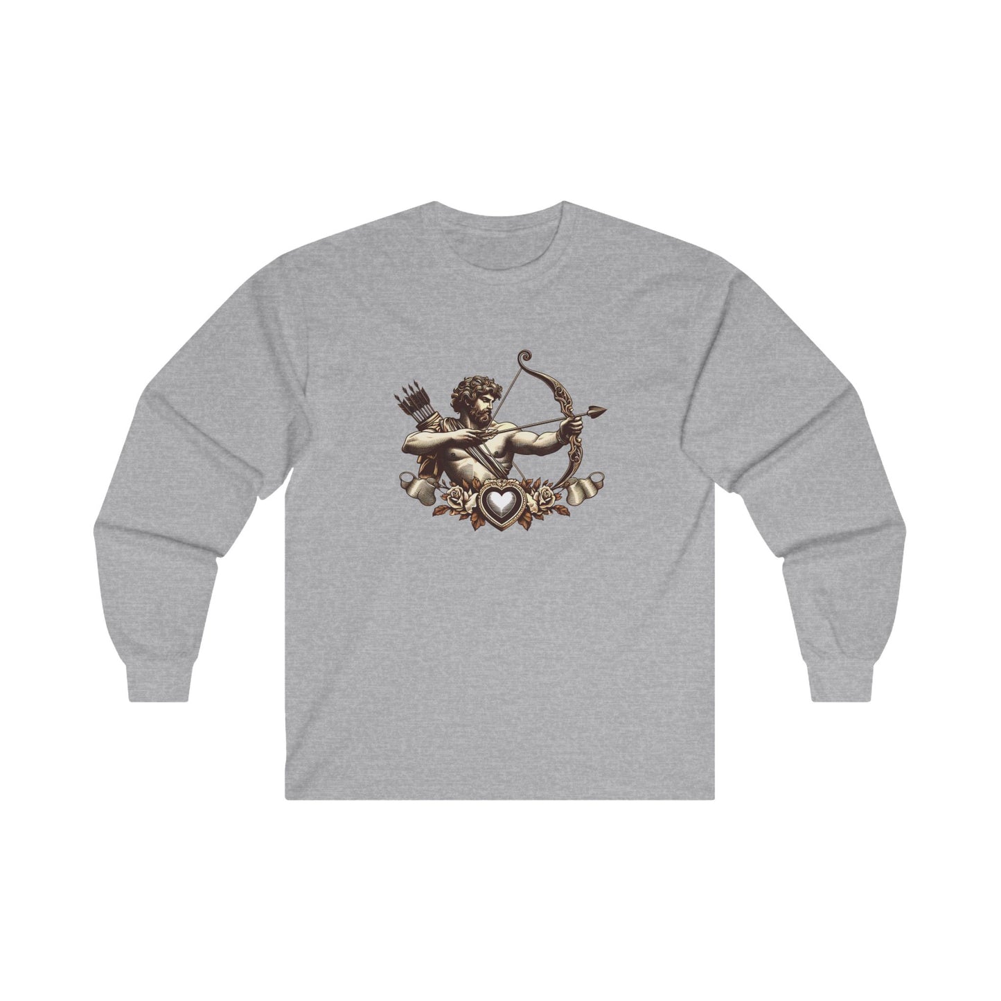 Unisex Ultra Cotton Long Sleeve Tee with Armor Design