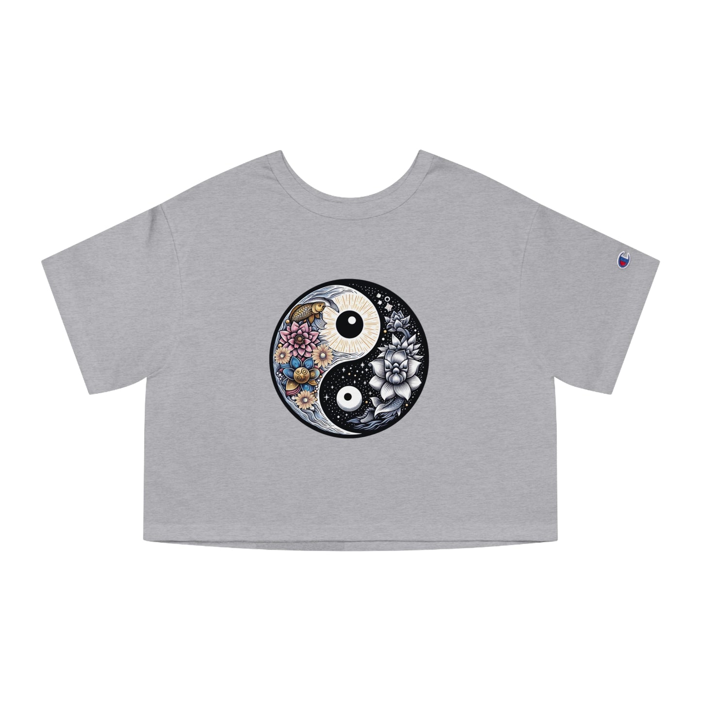 Champion Women's Heritage Cropped T-Shirt with Yin Yang Design