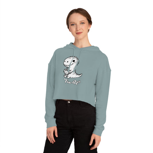 Cropped Hoodie - Cute Baby T-Rex