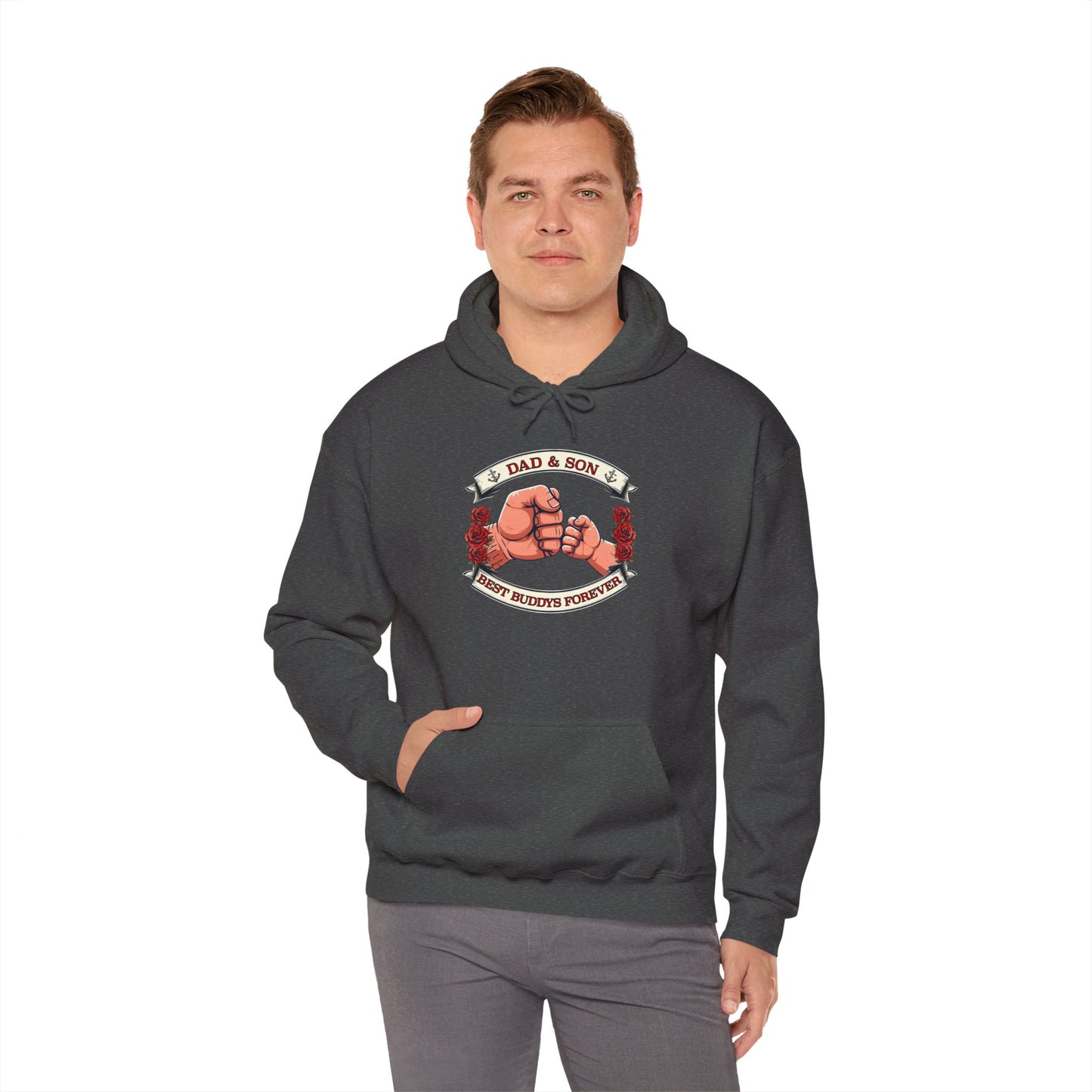 Father-Son Fist Bump Hoodie