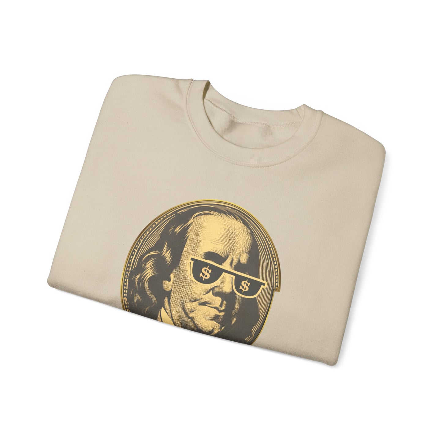 Gold Trust Unisex Sweatshirt with Benjamin Franklin