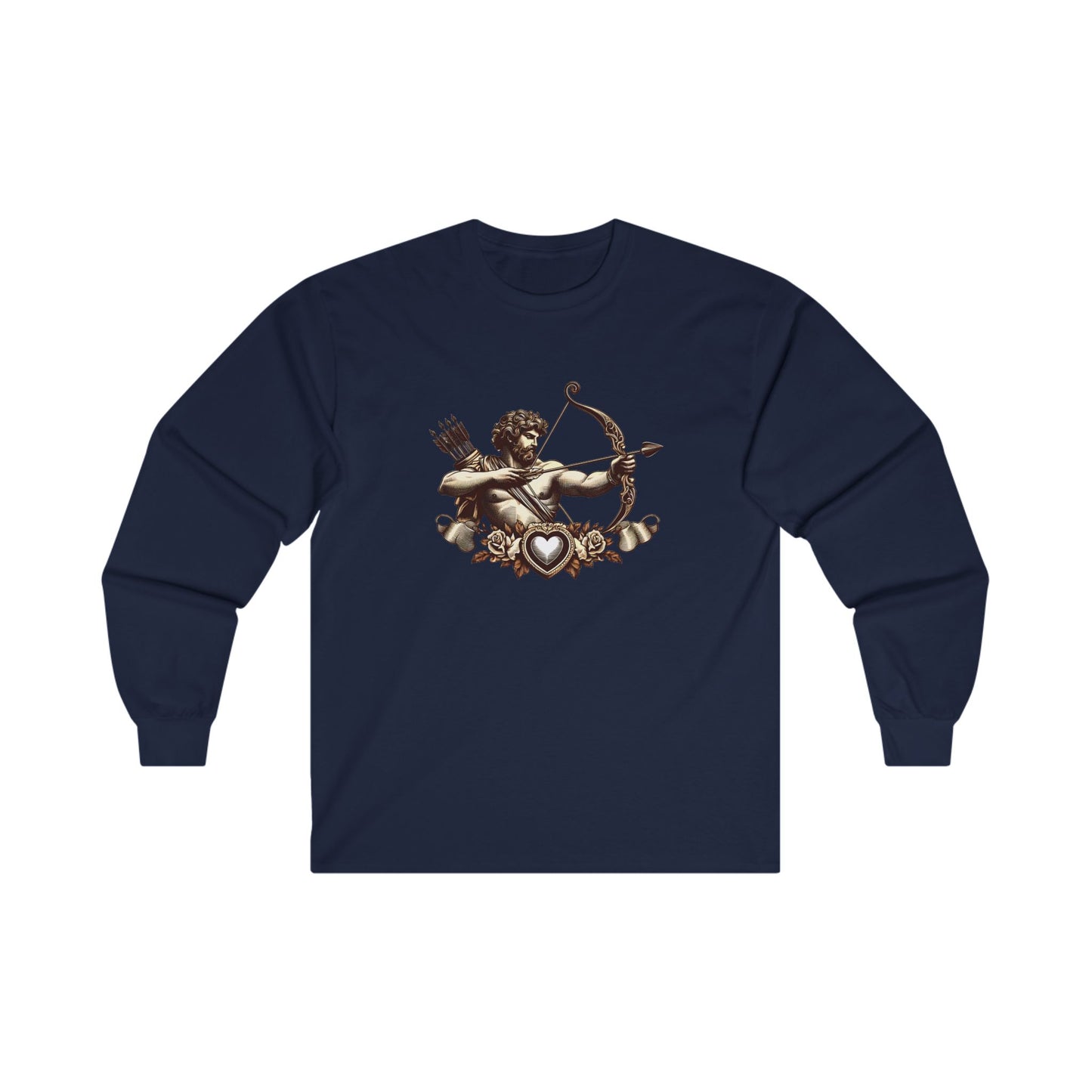 Unisex Ultra Cotton Long Sleeve Tee with Armor Design