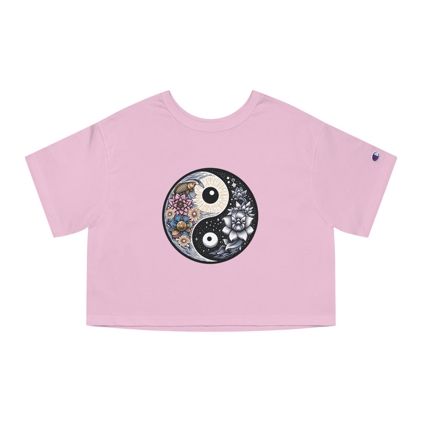 Champion Women's Heritage Cropped T-Shirt with Yin Yang Design