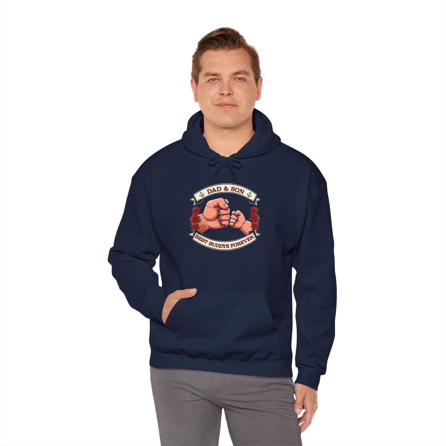 Father-Son Fist Bump Hoodie