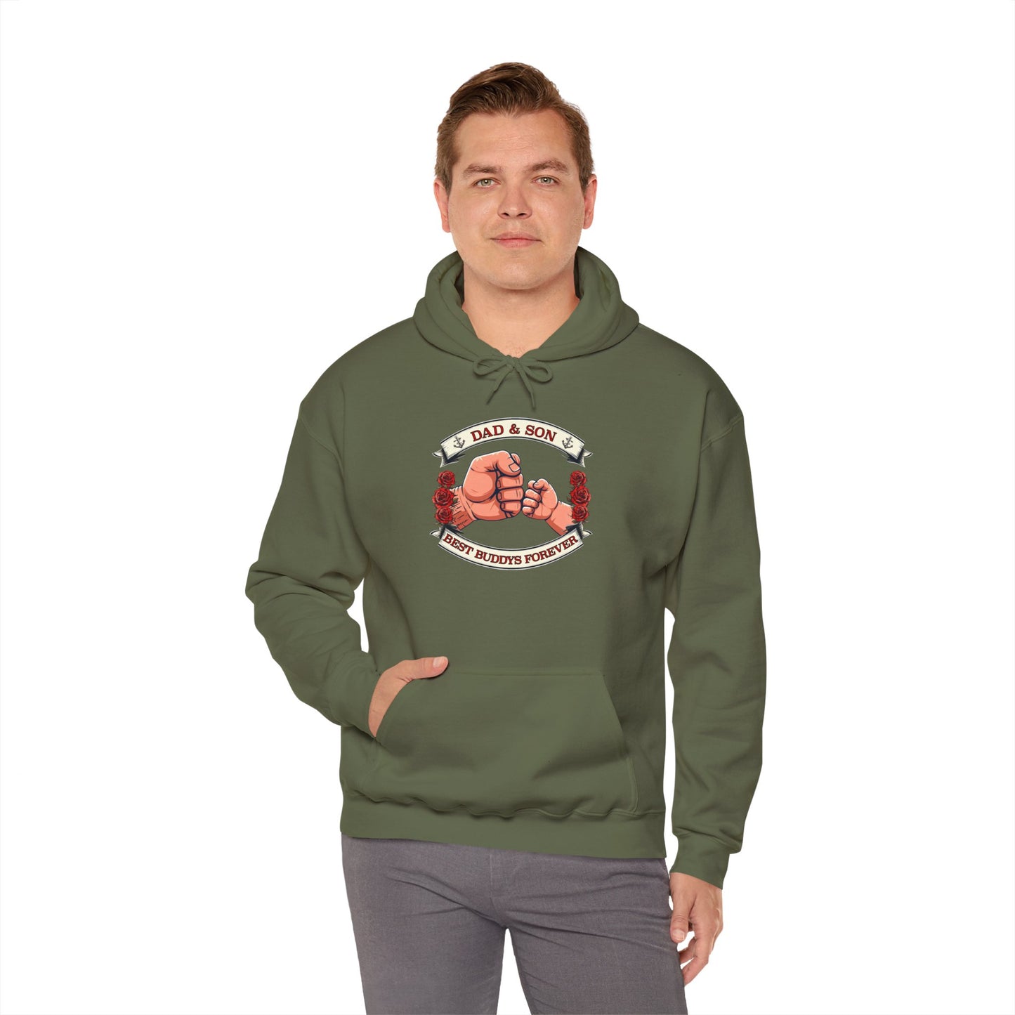 Father-Son Fist Bump Hoodie