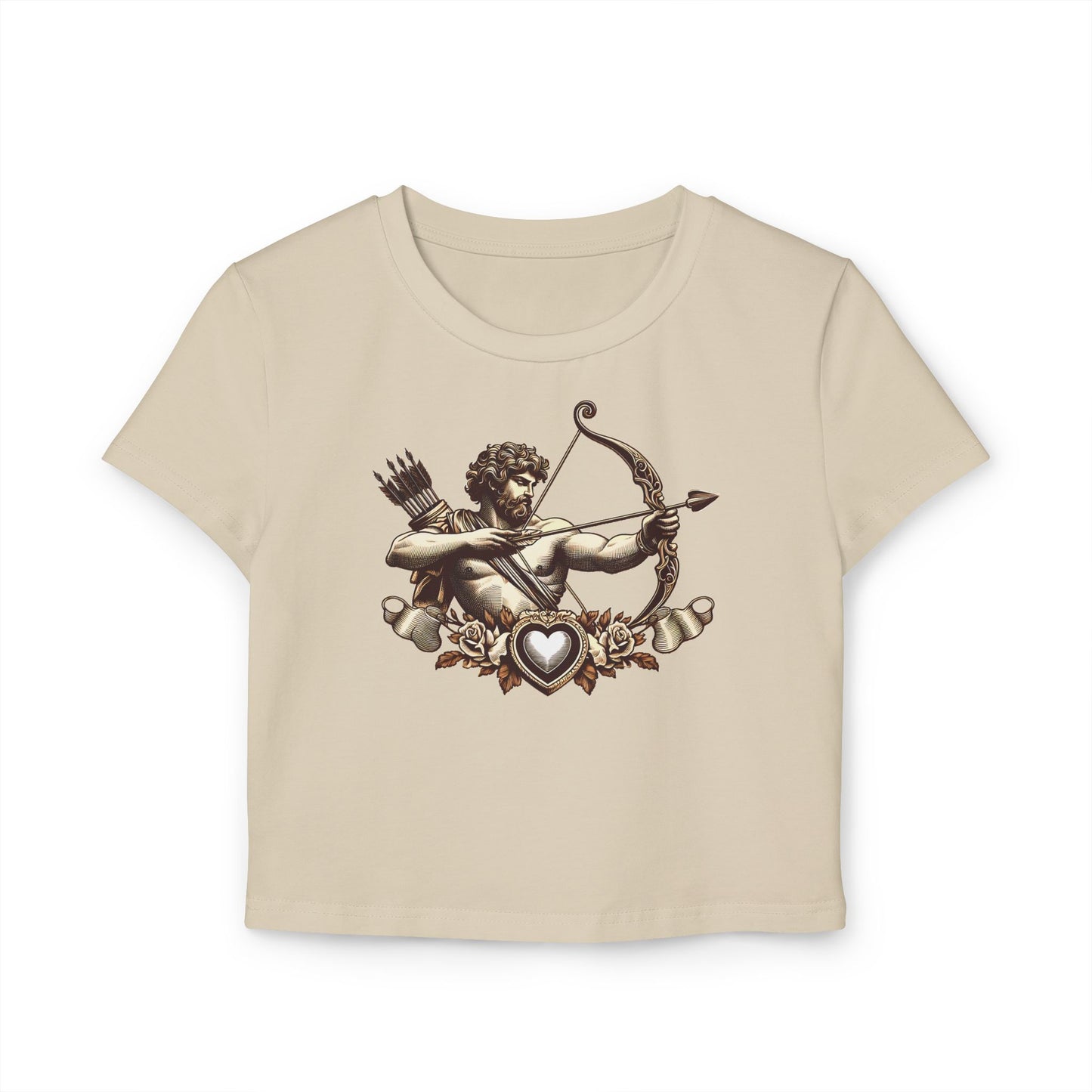 Women's Baby Tee with Armor Design