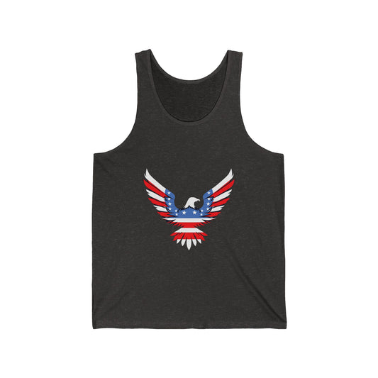 Unisex Jersey Tank with American Eagle