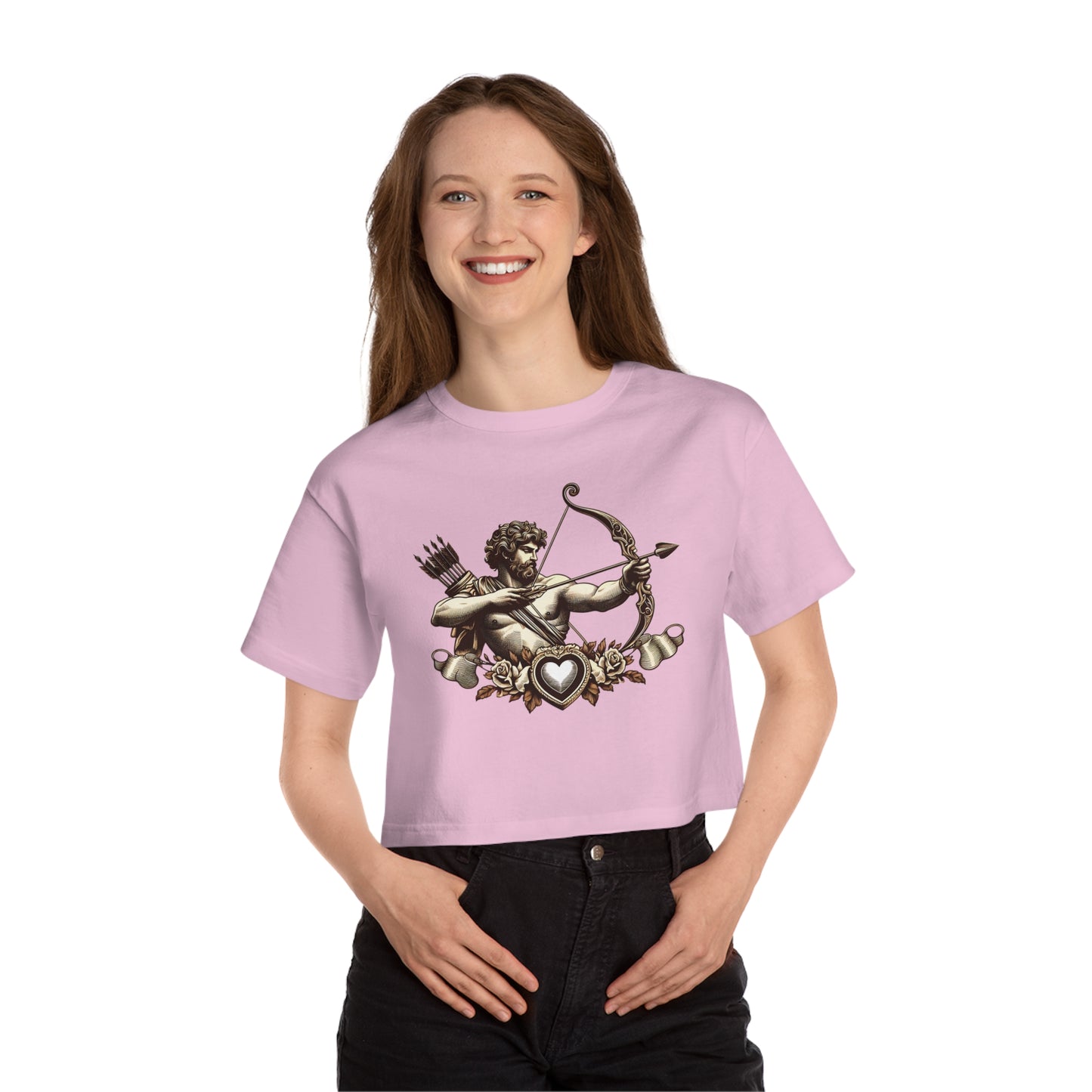 Champion Women's Heritage Cropped T-Shirt with Armor Design