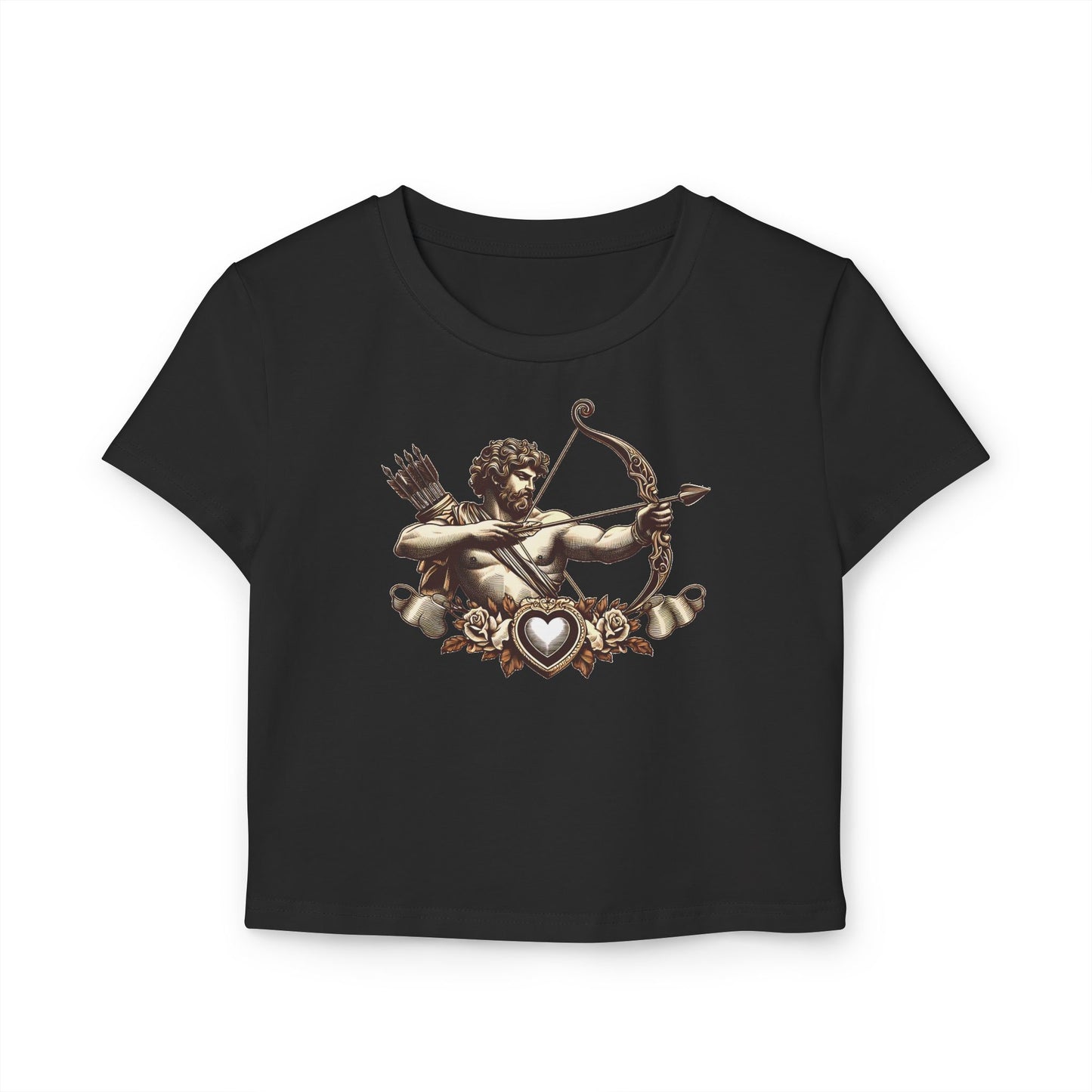 Women's Baby Tee with Armor Design