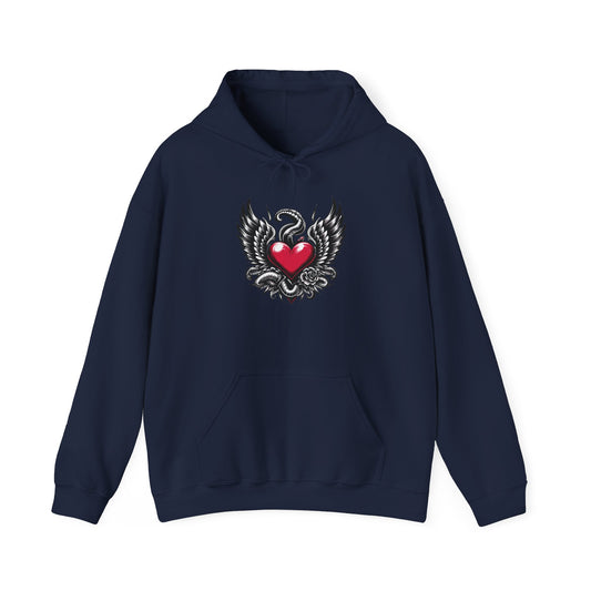 Unisex Heavy Blend™ Hooded Sweatshirt with Flying Heart