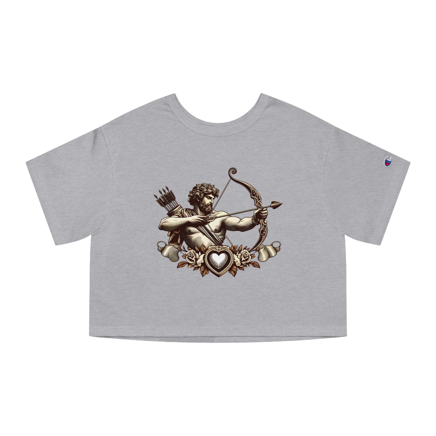 Champion Women's Heritage Cropped T-Shirt with Armor Design