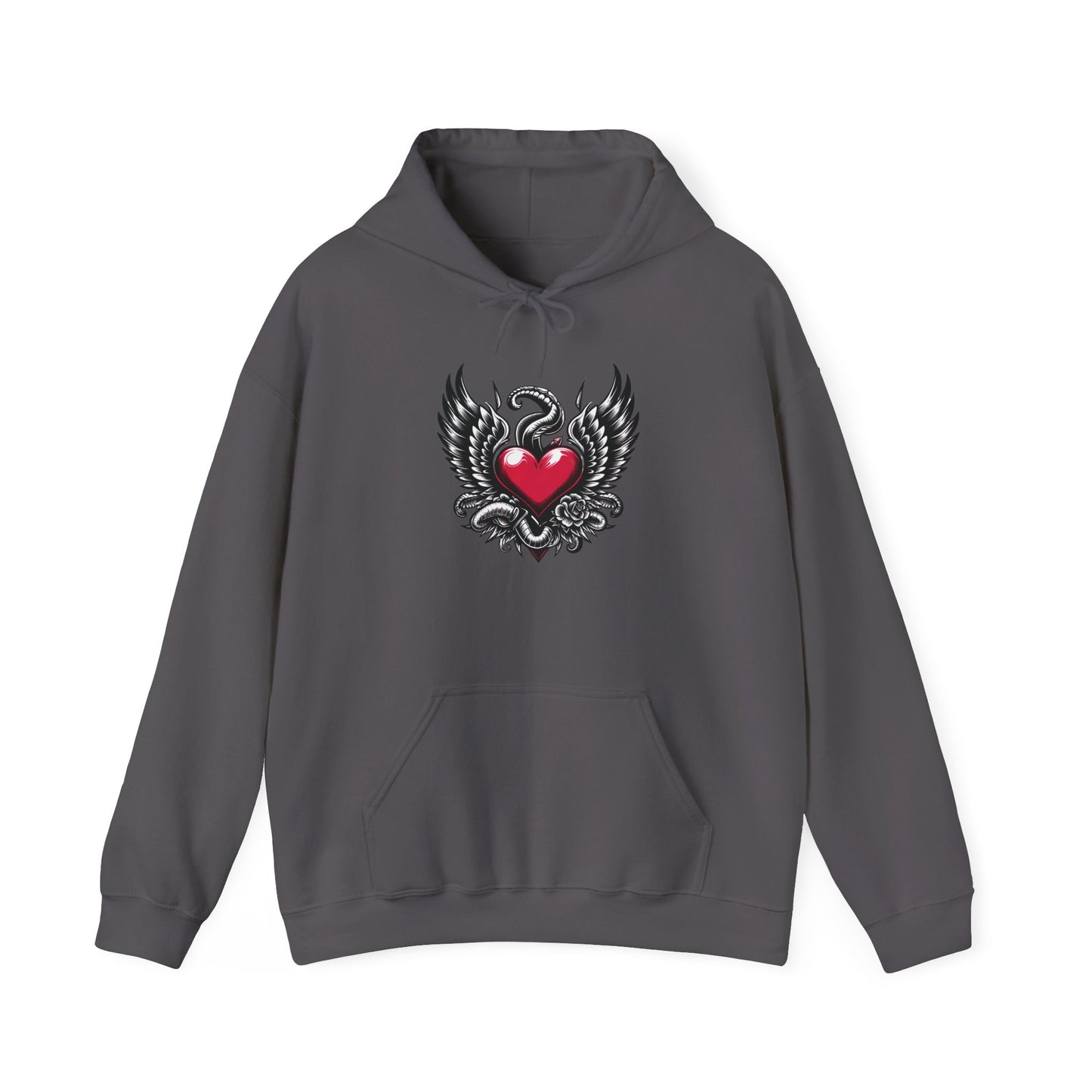 Unisex Heavy Blend™ Hooded Sweatshirt with Flying Heart