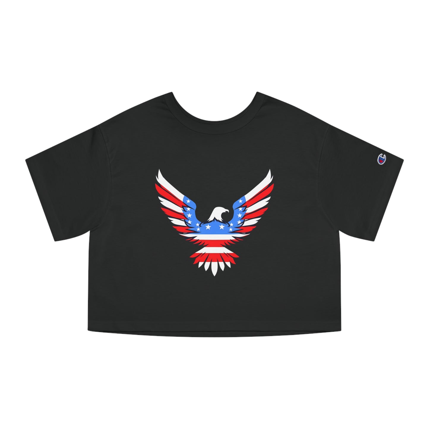 Champion Women's Heritage Cropped T-Shirt with American Eagle Design