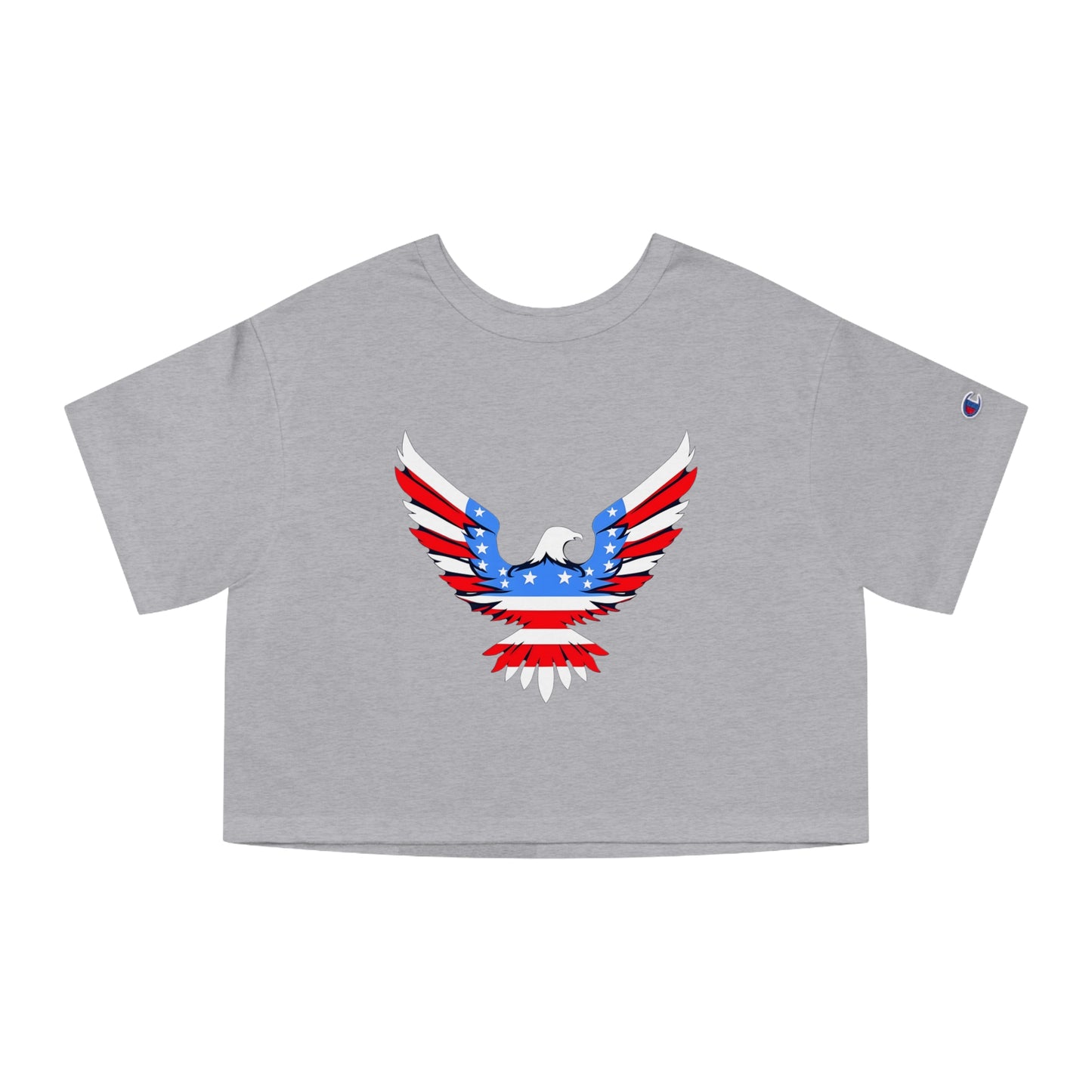 Champion Women's Heritage Cropped T-Shirt with American Eagle Design