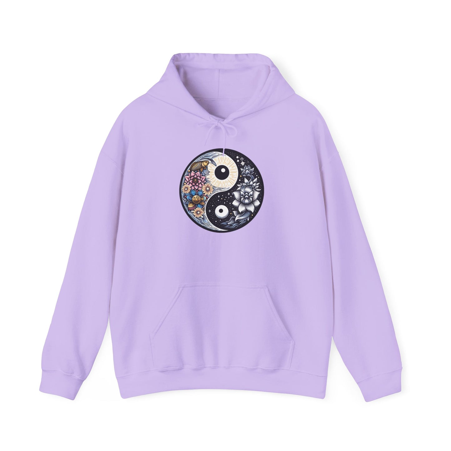 Unisex Heavy Blend™ Hooded Sweatshirt with Yin Yang Design