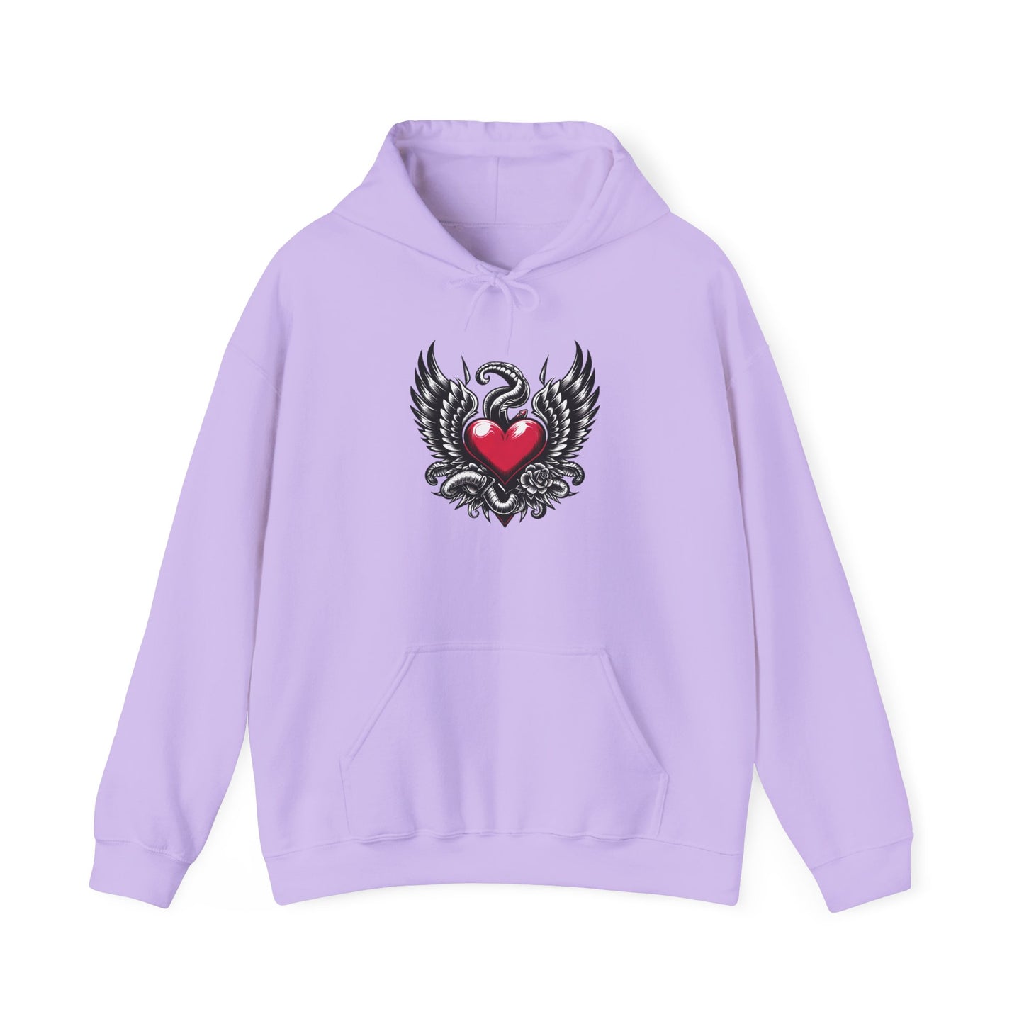 Unisex Heavy Blend™ Hooded Sweatshirt with Flying Heart