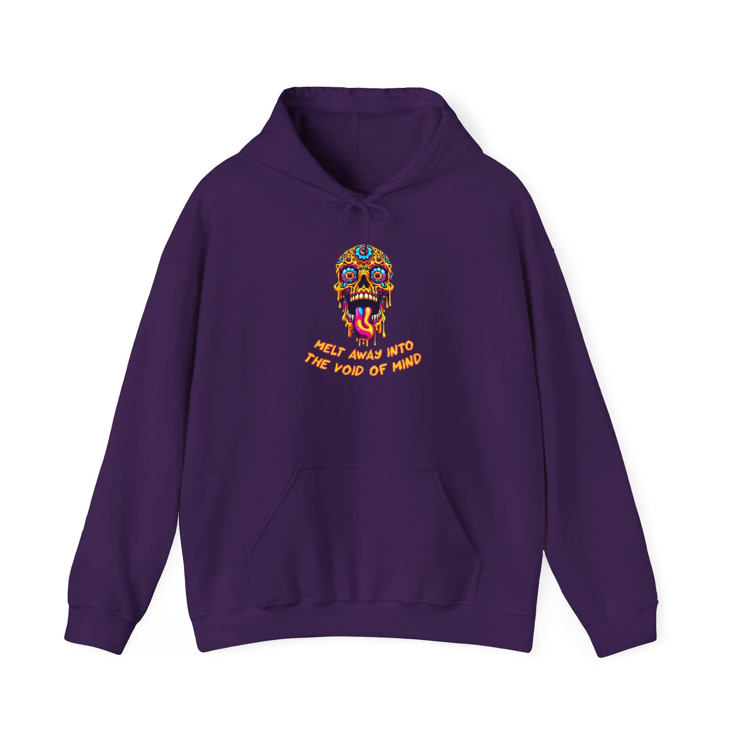 Psychedelic Melting Skull Hoodie