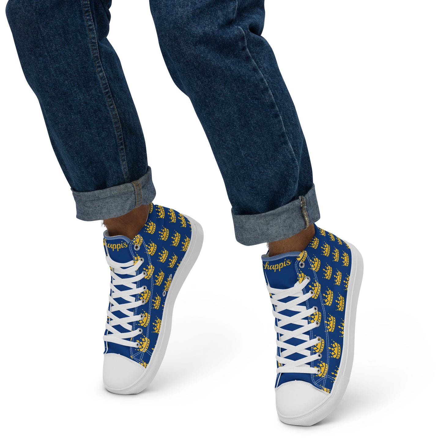 Men’s high top canvas shoes