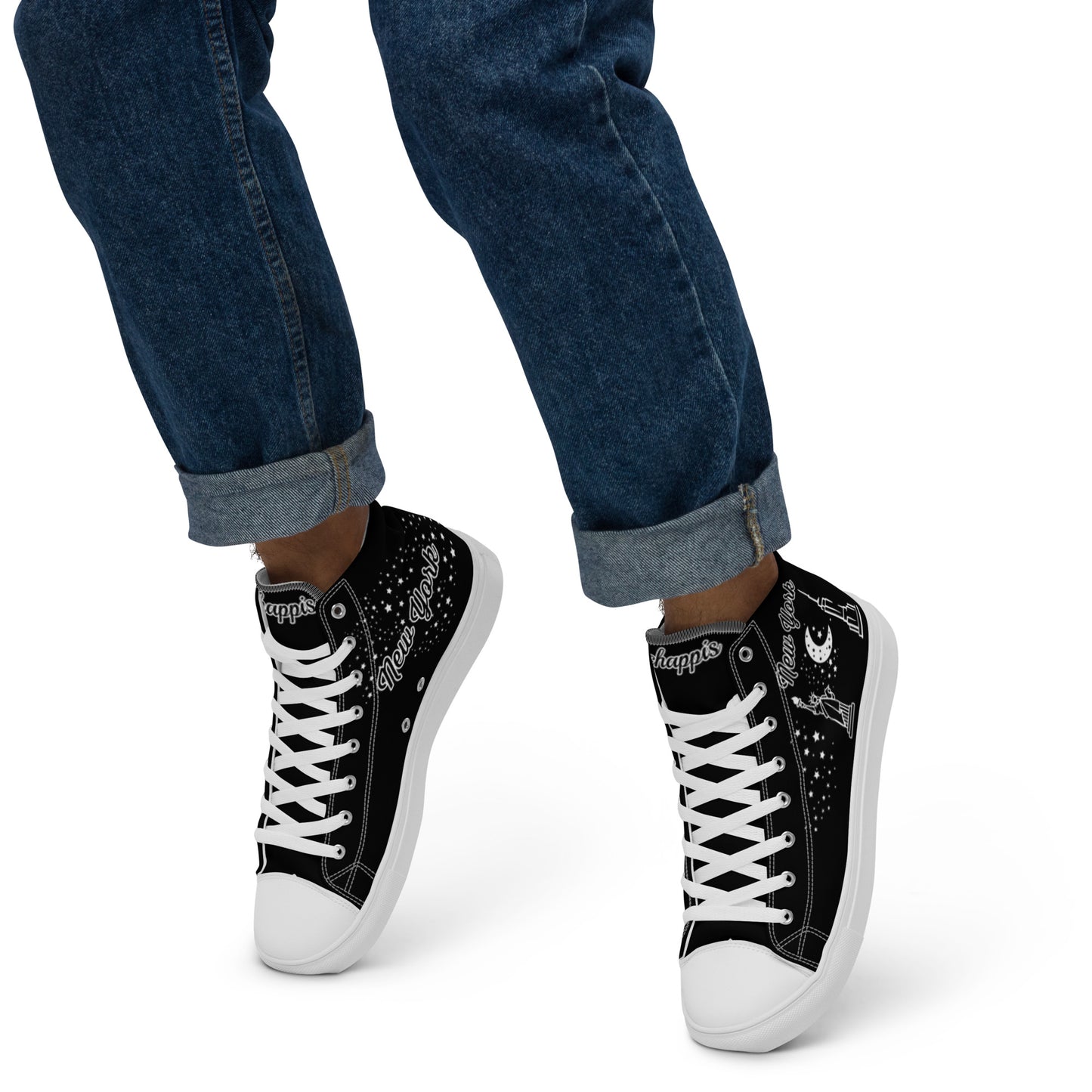 Men’s high top canvas shoes