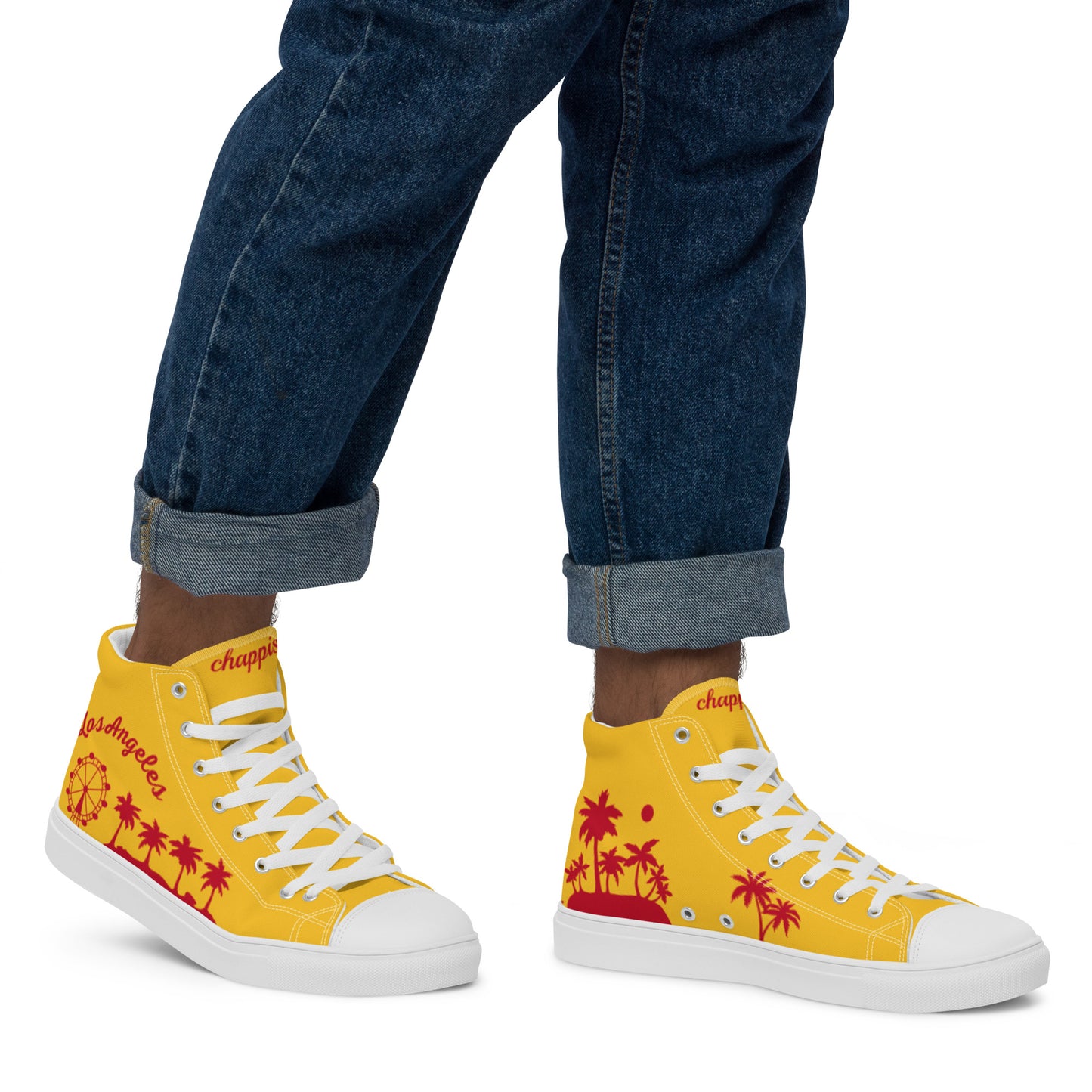 Men’s high top canvas shoes