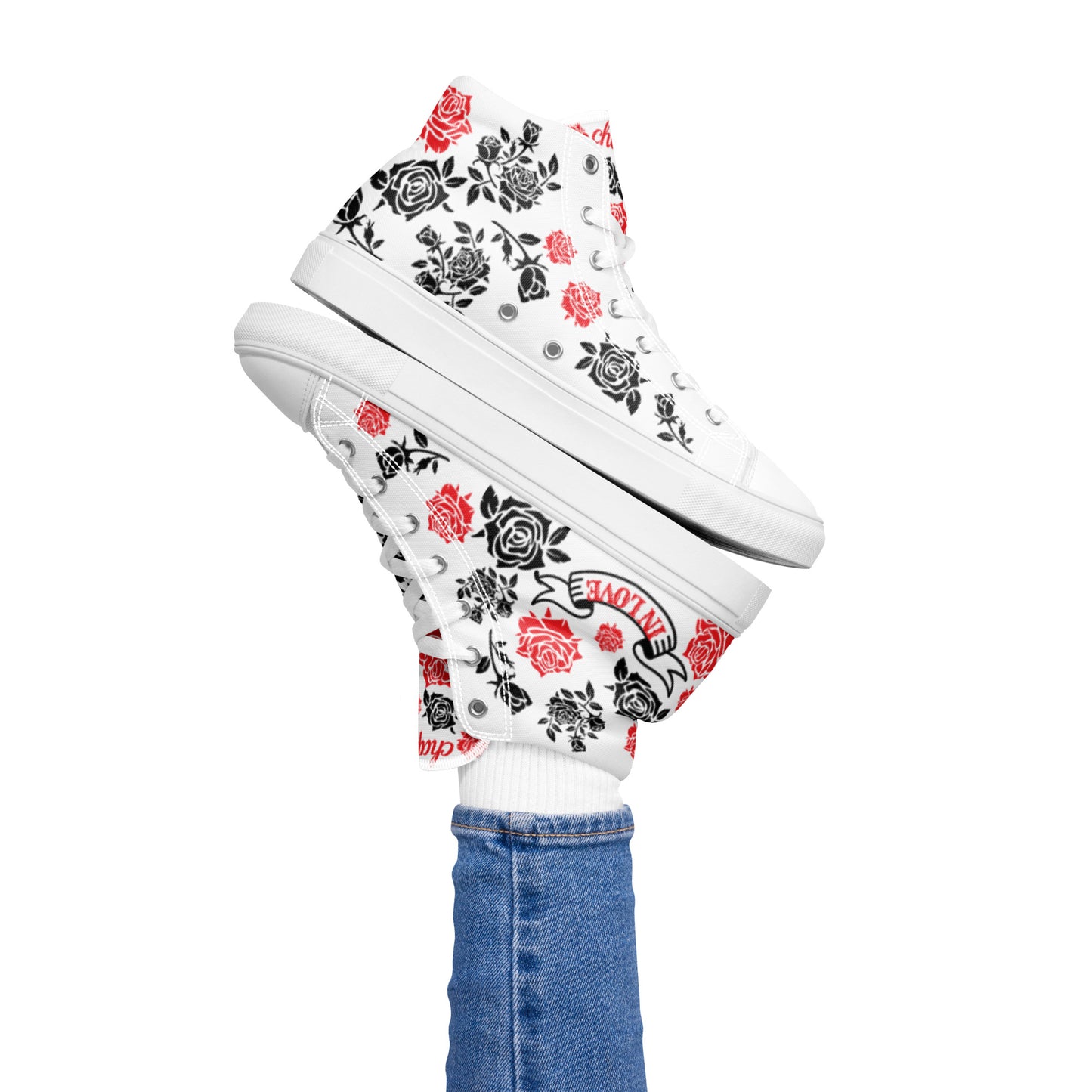 Women’s high top canvas shoes