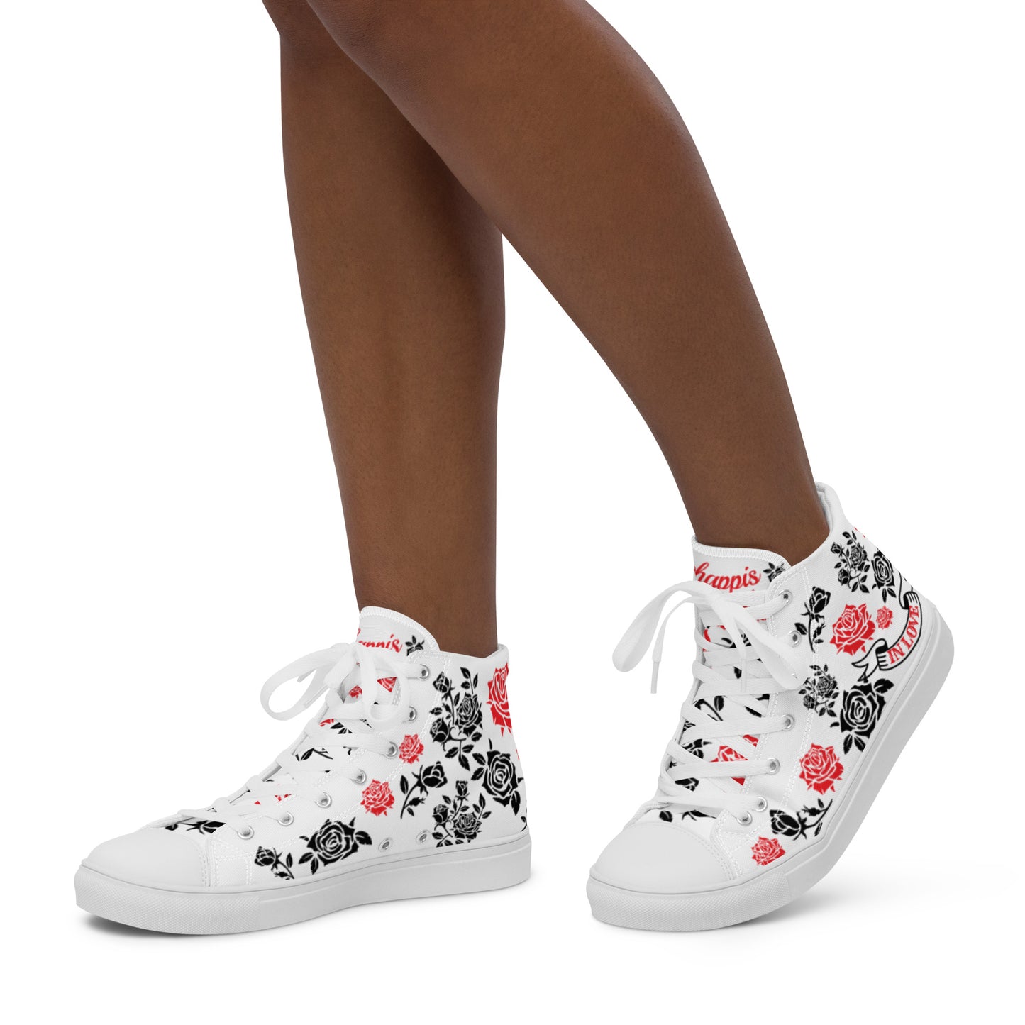 Women’s high top canvas shoes