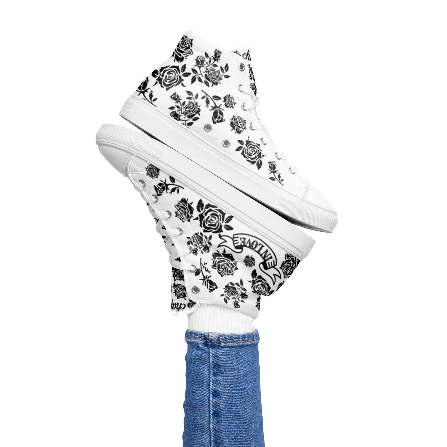 Women’s high top canvas shoes