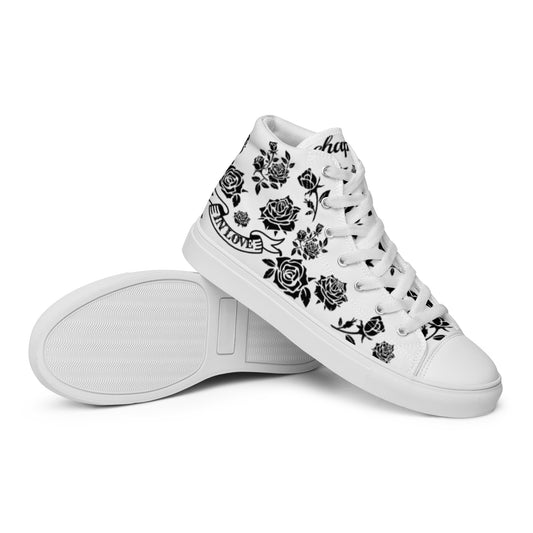 Women’s high top canvas shoes