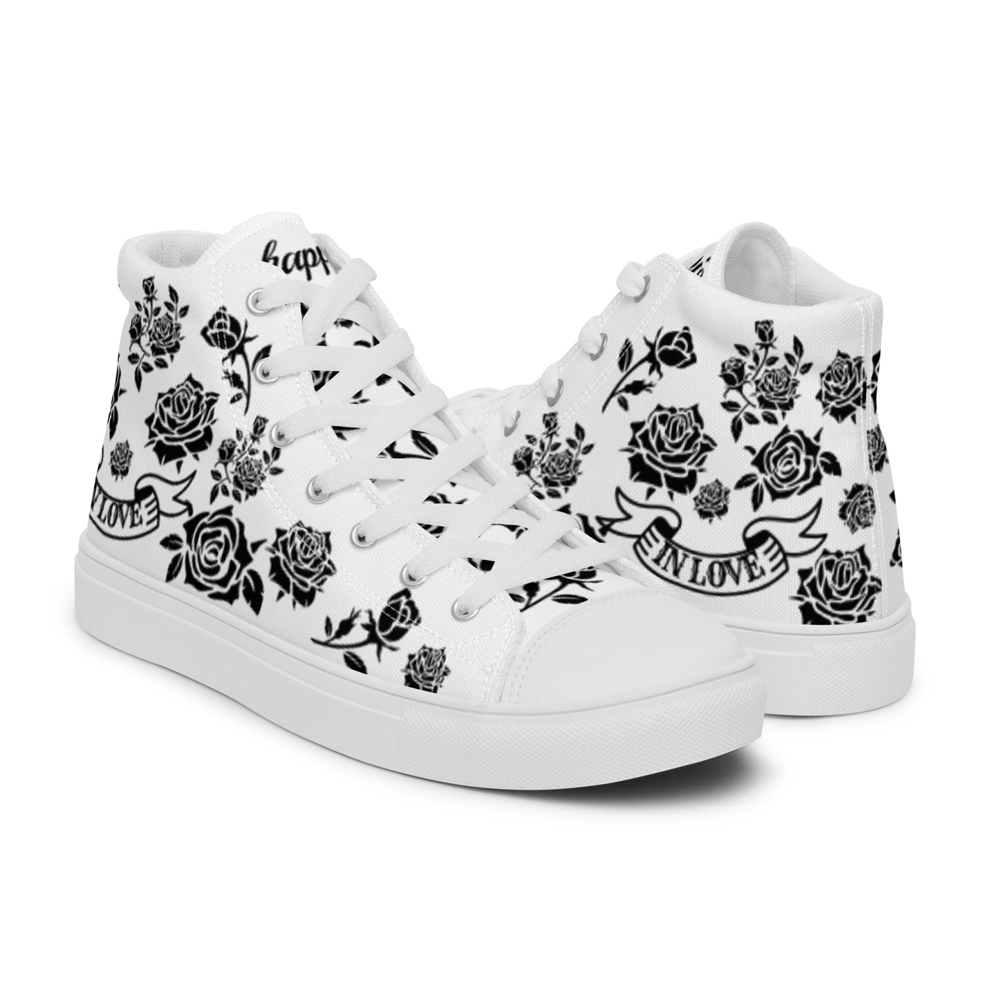 Women’s high top canvas shoes